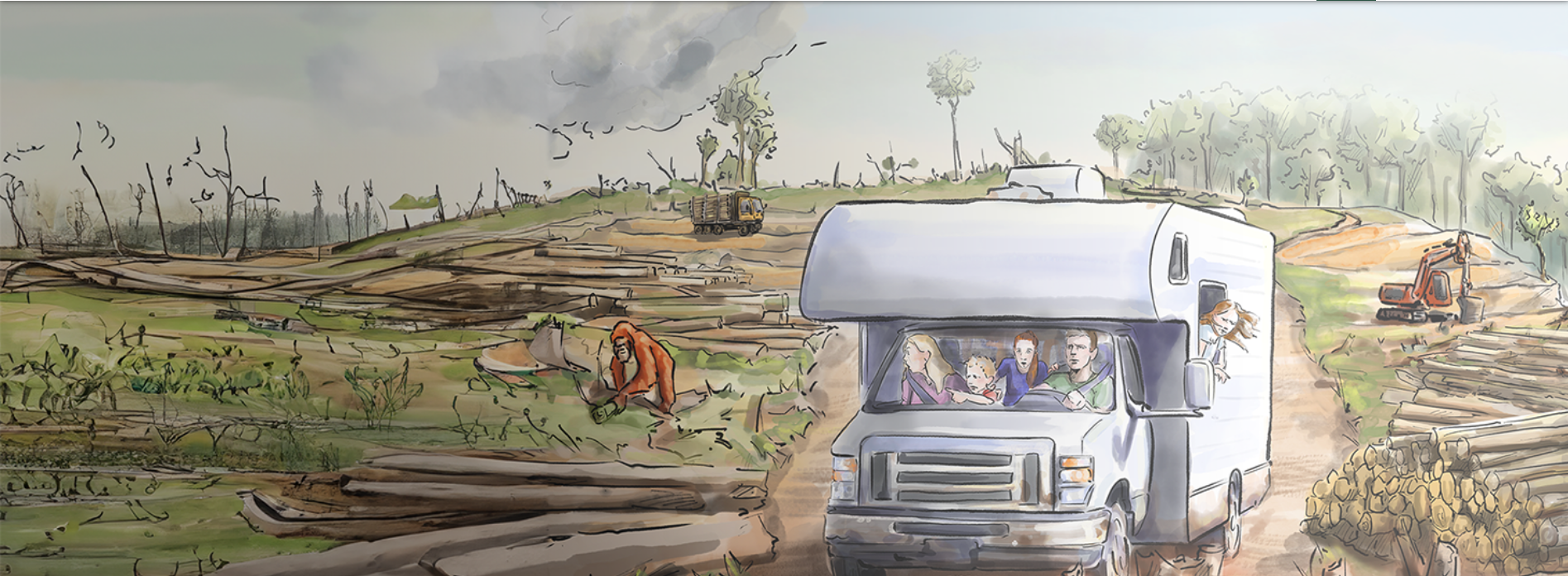 Unhappy Campers: Bagaimana industri kendaraan rekreasi AS menghancurkan hutan Indonesia